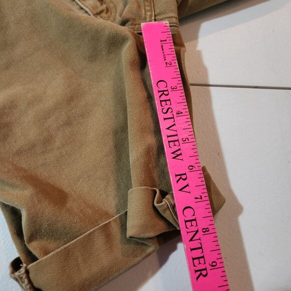 Levis 511 Mens Tan Denim Cutoff Shorts W33 Distressed Style - Picture 9 of 10